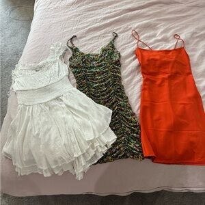 Three NWT mini dresses Urban and Abercrombie LOT